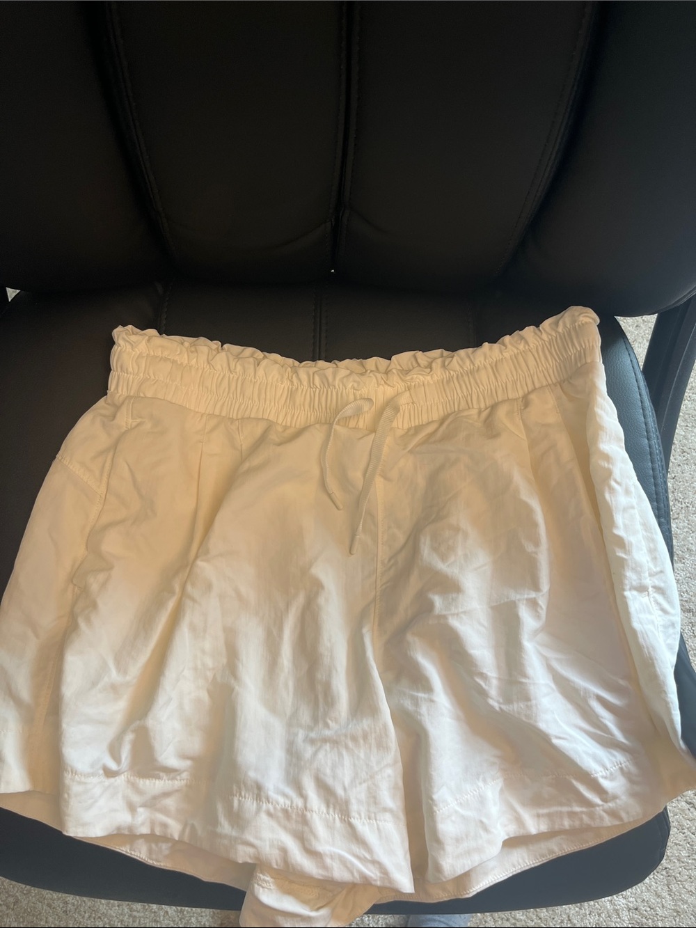 Target Women’s White Elastic-Waist Athletic Shorts